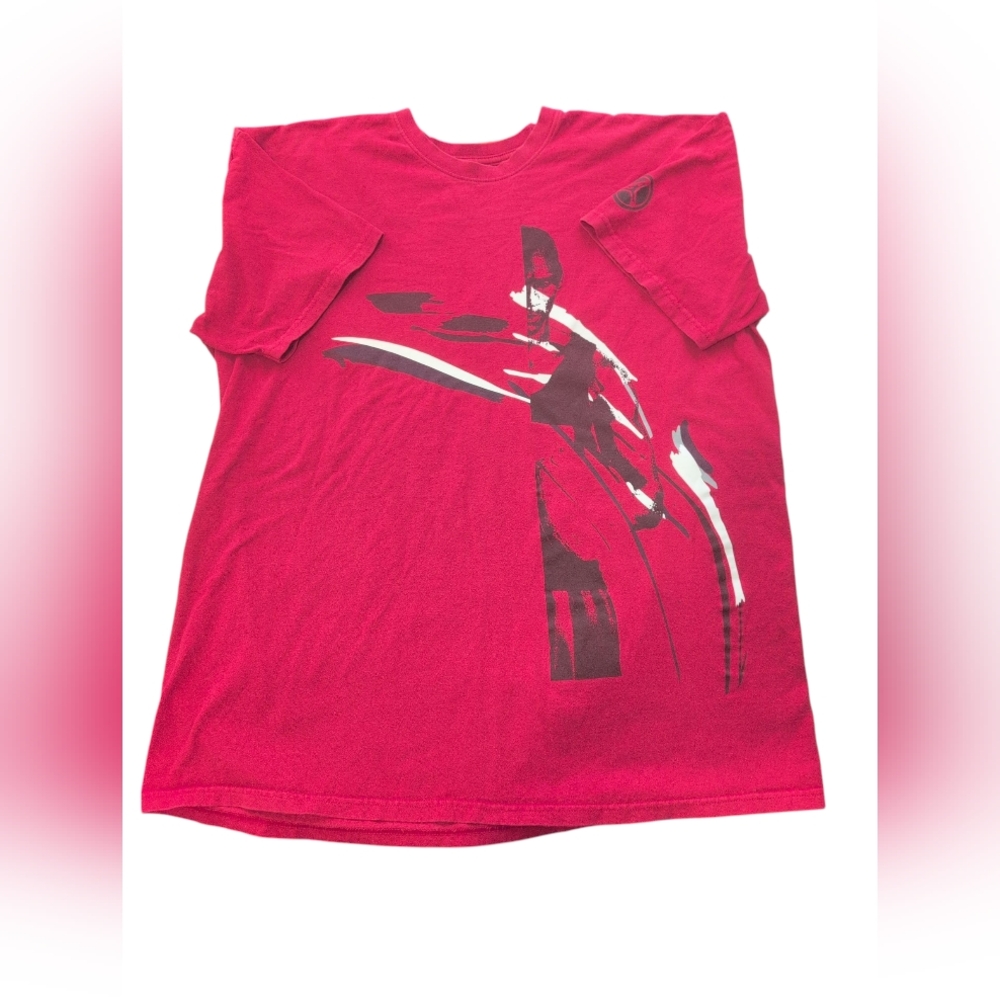 Nike Air Jordan Tshirt Men's XXL Red‎ Graphic Basketball